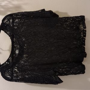 Babeau black Sheer Top Medium